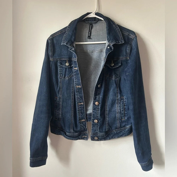 W118  by Walter Baker Dark Blue Jean Jacket - Picture 1 of 3
